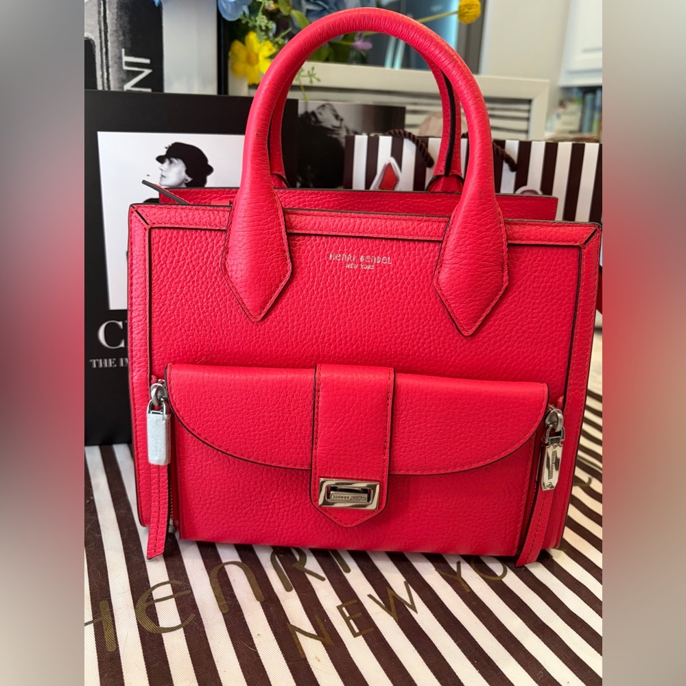 NWT FULL INCLUSION HENRI BENDEL RIVINGTON LIMITED EDITION SATCHEL/CROSSBODY - Picture 3 of 16